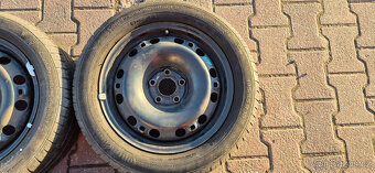 Plechové disky Škoda Fabia 2 5x100 6x15 ET43 195/55r15 letní - 5