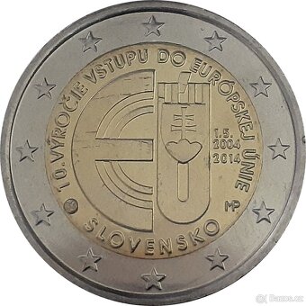 2 euro Slovensko pamětní mince 2009 - 2021 UNC, cena za 1 ks - 5