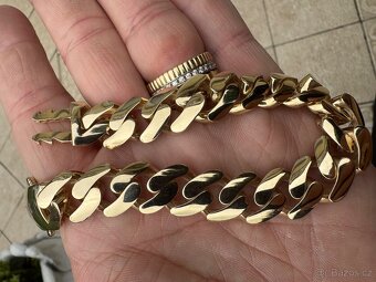 Zlaty náramek - 26.2g 22cm 14mm CUBAN CHAIN - NOVÝ ZLATO - 5