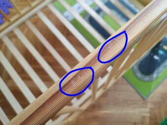 Puppolina Natty dřevěná dětská postýlka 120x60 cm - 5