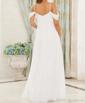 Svatební (tehotenske) šaty vel.38/M - 5