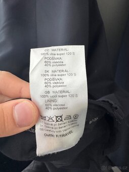 Pánský oblek BLAŽEK - sako a kalhoty, vel. 48, černý - 5