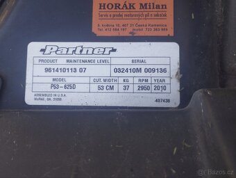 Sekačka s pojezdem Partner P53-625D - 5