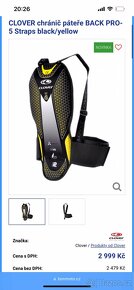 CLOVER chránič páteře BACK PRO-5 black/yellow - 5