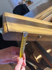 Masivní jídelní stůl + 6x židle - 5