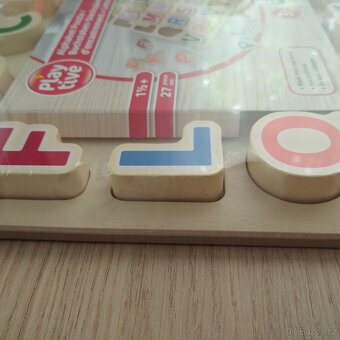 Playtive dřevěné puzzle s písmeny NOVÉ - 5