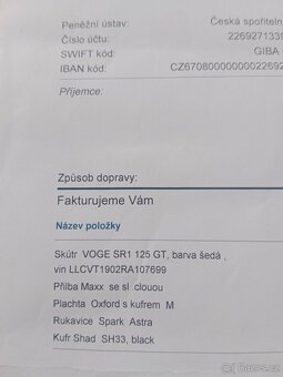 Vogel SR1 125 GT ,barva šedá - 5
