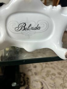 Zlacené porcelánové hodiny Belinda - 5