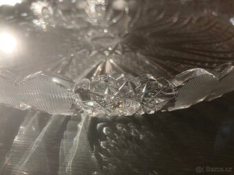 Sada 7 broušených skleněných misek - 5