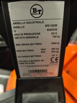 Prodám ruční vozík Toyota SPE120RX - 5