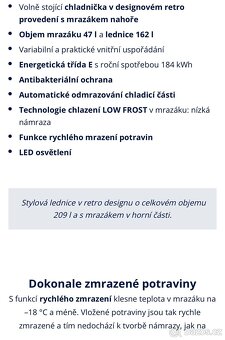 Retro lednice Snaige - 5