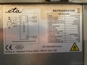 Lednice ETA 238790010EN - 5
