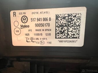 VW Golf Sportsvan 2014 - 2021 prave predni svetlo - 5