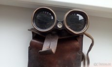 Starožitné mramorové hodiny, železný dalekohled - 5