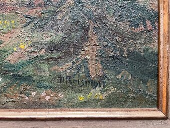 Olejomalba na plátně krajina - 5