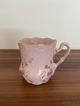 DVA NOVÉ HRNEČKY - RÚŽOVÝ PORCELÁN - 5