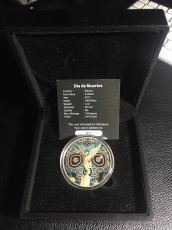 Stříbrná mince 2 oz "Dia de Muertos" 2017 rarita RRR - 5