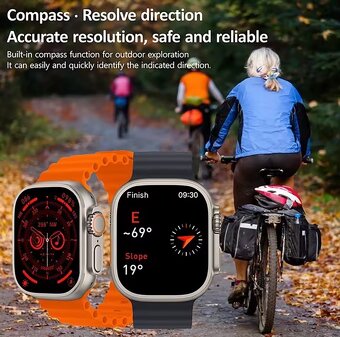 Chytré-sport hodinky WATCH ULTRA, 4,9cm, NFC, Android/iOS - 5