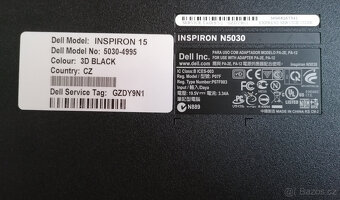 Notebook DELL INSPIRON N5030 5030-4995 15 na náhradní díly - 5