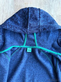 Pletená mikina s kapucí KIK vel. 146-152, žíhaná modrá - 5