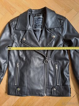 Dívčí bunda "křivák" černá - 5