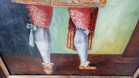 Prodám starý obraz- olej, zámecký - 5