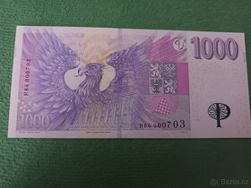 Výroční bankovka 1000kč s přítiskem - 5