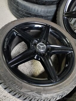 4ks alu disky orig. AMG 5x112 R18 dvojrozmer 7mm pneu - 5