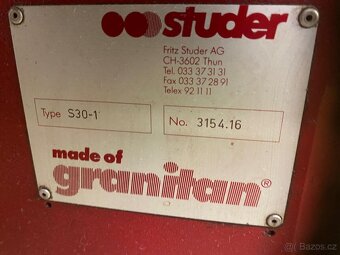 STUDER  RHU  500   přesná hrotová bruska  SWISS - 5