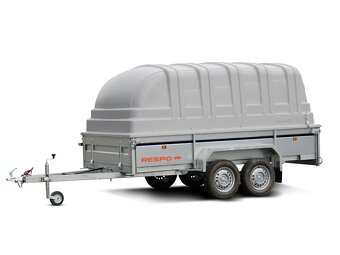 Nebržděný přívěsný vozík RESPO B150, 350x150 cm, 750 kg - 5