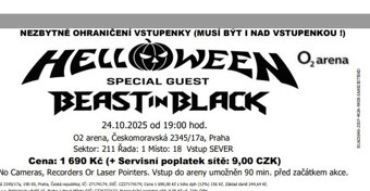 HELLOWEEN 24.10.2025, O2 arena Praha - 5