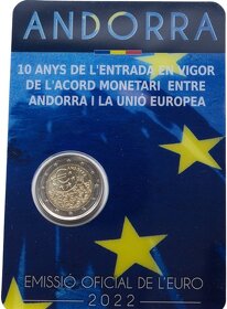 Andorra 2016 - 2023 - euro mince a sady - nove ceny - 5