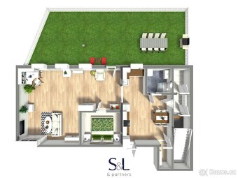Prostorný byt 2+1 se zahradou v rodinném domě - projekt Mlýn - 5