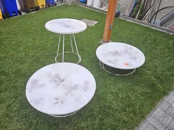 Luxusní designový stolek stůl skleněný Moroso - 5