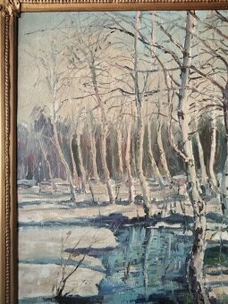 obraz ZIMNÍ NÁDHERA, olej, Jaroslav Tlustý - 5