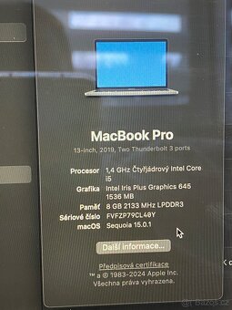 MacBook Pro 2019 13” Touch bar, Touch ID - 5