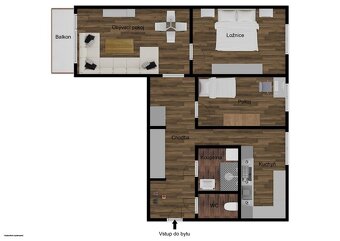 Pronájem bytu 3+1, 72 m2 - Týn nad Vltavou - 5