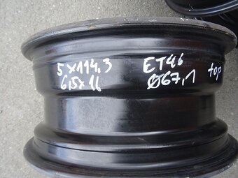 Alu disky Hyundai, Kia, 16",rozteč 5x114.3, ET 46,šíře 6,5J - 5
