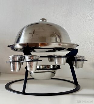 Nerezový SADŽ s ohřevem, sosečkami a panáky - 5