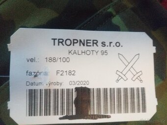 Maskáče kompletní vz.95 AČR - 5