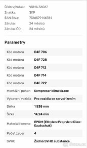 Sada klínového řemene pro Renault Clio II 1.2 16V 55kw - 5