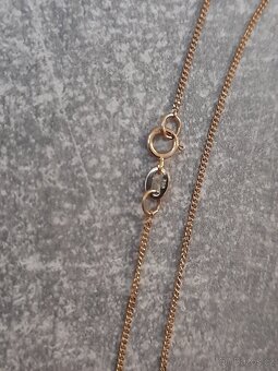 Dámský náhrdelník s perlou a diamanty zlato 585 14k - 5
