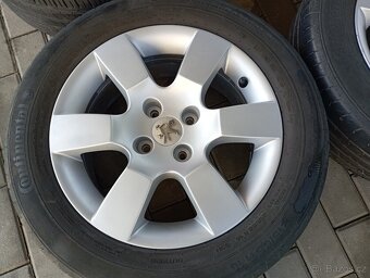Alu kola 4x108R16 orig.Peugeot 5008 + letní pneumatiky - 5