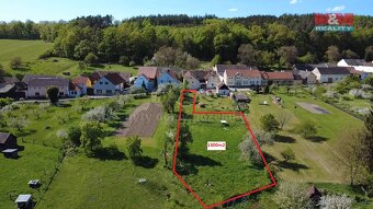 Prodej pozemku k bydlení, 1300 m², Těšínov u Protivína - 5