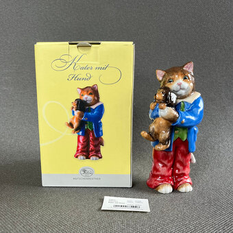 Hutschenreuther Soška Kocour s pejskem 13.5 cm - 5