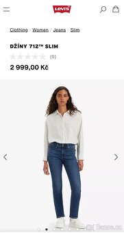 Levi's dámské slim džíny vel. M - 5