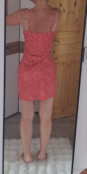 Nové dámské puntikovane letní sexy mini šaty vel M minisaty - 5