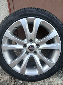 Alu kola 5x112 7,5Jx17H2 ET49 + zimní pneu 225/45 R17 94V - 5