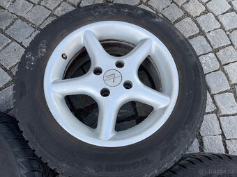Alu Peugeot 4x108 r15 zimni pneu 195/65 r15 Barum - 5