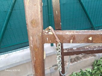 Železné stavitelné stavební kozy – 2 ks, výška 114–175 cm - 5